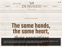 Tablet Screenshot of denunziosalumi.it
